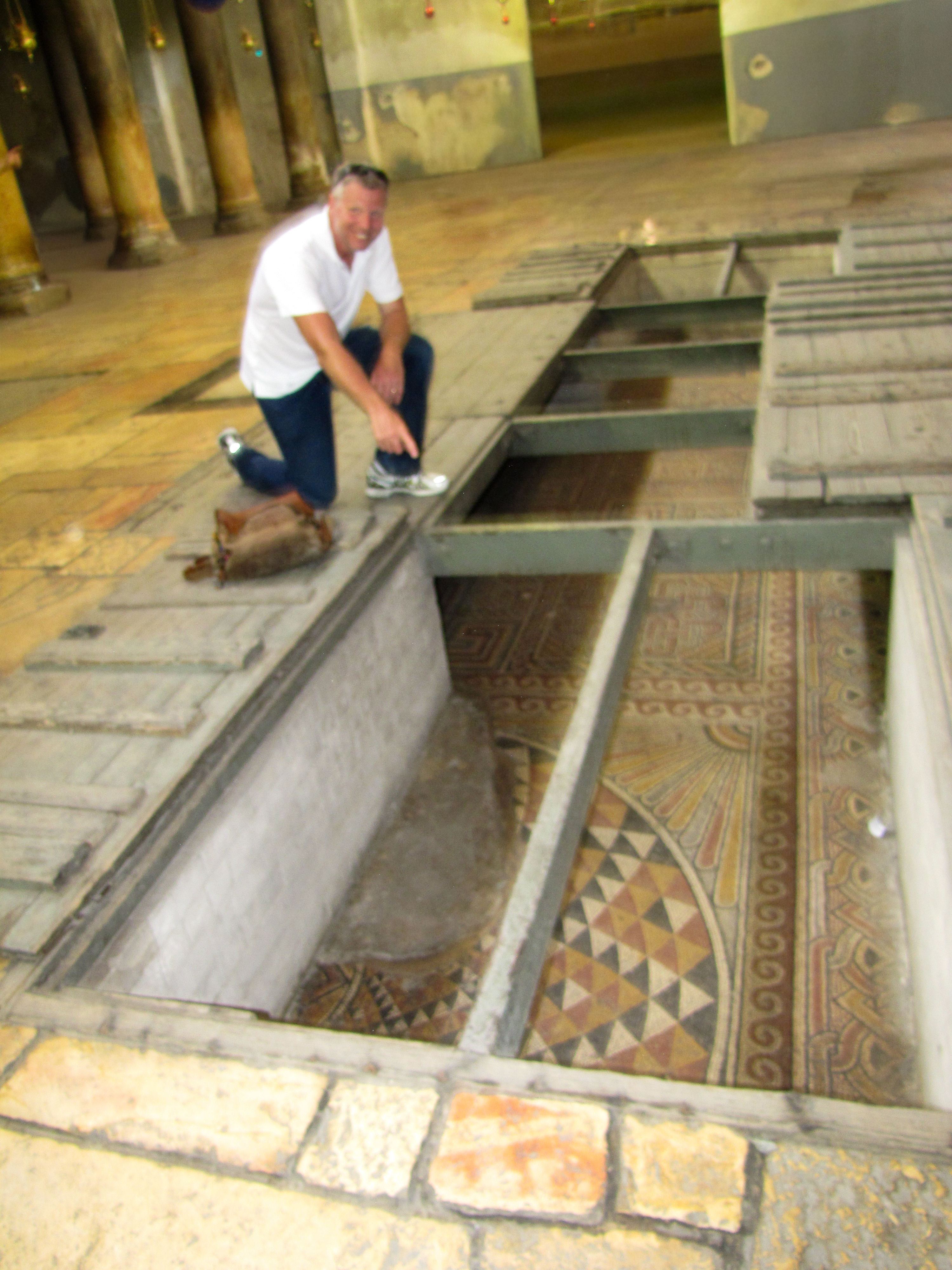 Mosaic floor of the 325-350 AD church 